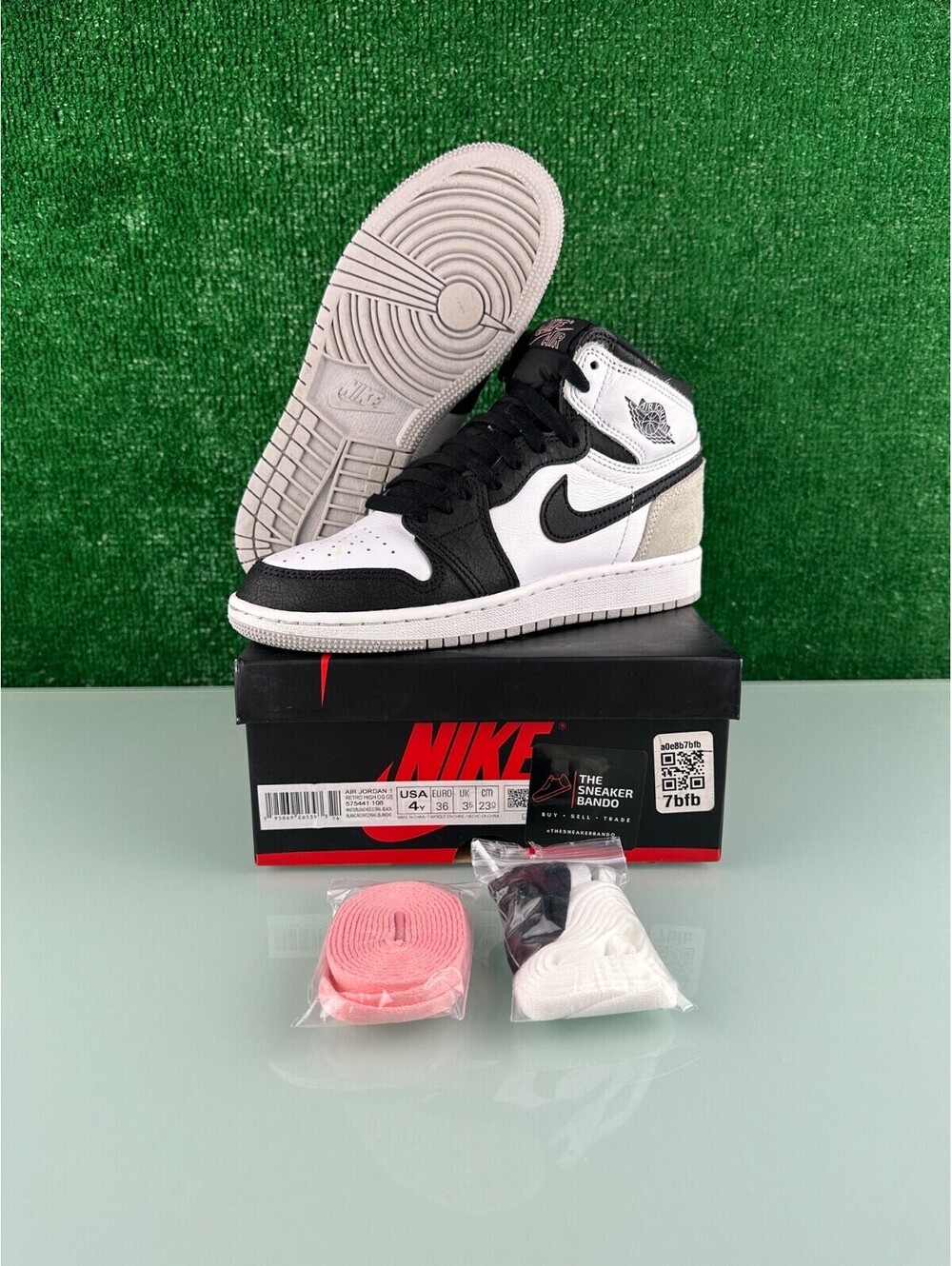 Size 4Y (GS) - Jordan 1 Retro OG Bleached Coral Stage Haze